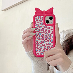 GUPBOO Étui pour iPhone13ProMax Spice Girl Style imprimé léopard coque de téléphone personnalisée nœud papillon anti-chute