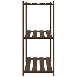 Avis vidaXL Support de rangement à 3 niveaux marron 80x38x90 cm bois de pin