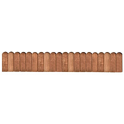 vidaXL Rouleaux de bordure 2 pcs 120 cm bois de pin imprégné