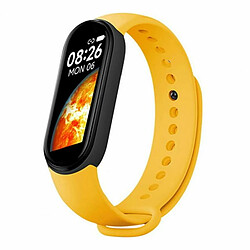 Bracelet intelligent iWear SM7 0,96'' TFT - Tracker d'activité IP67 avec fréquence cardiaque et tension artérielle / Social / Sommeil Jaune