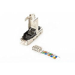 Digitus DN-93631 RJ-45 Acier Inoxydable connecteur de Fils - Connecteurs de Fils (RJ-45, Acier Inoxydable, Cat6, 1 A, 78 g, 12,5 mm) pas cher