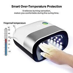 Universal UV LED ongles machine à lumière 48W sèche-ongles solidification fabricant gel polissage capteur de voiture intelligente LED ongles outils art |(Gris) pas cher