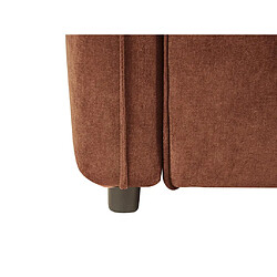 Vente-Unique Canapé 3 places en tissu terracotta BALAVO pas cher