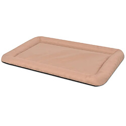 Helloshop26 Matelas lit panier pour chiens animaux de compagnie 67 x 43 cm taille L beige 02_0001590