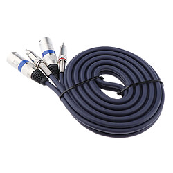 câble de raccordement double XLR mâle à RCA double, cordon audio de 2 XLR à 2 RCA de 3 m pas cher