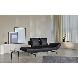 Acheter Inside 75 Canapé design GHIA LASER convertible lit 210*80 cm tissu Fanual Noir