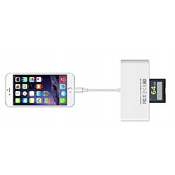 GUPBOO Adaptateur Lightning SD lecteur de carte microSD iPhone,JL2064 pas cher