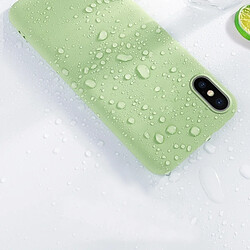 Wewoo Coque Souple Silicone liquide ultra-mince tout-en-un cas de téléphone portable matériau écologique peut être lavé cas de pour iPhone X / XS rose pas cher