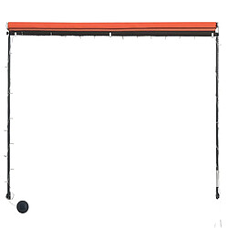 Acheter vidaXL Auvent rétractable avec LED 300x150 cm Orange et marron