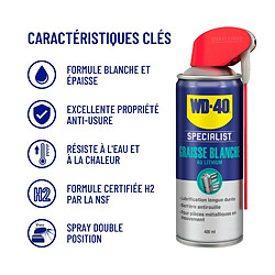 Avis Wd40 GRAISSE BLANCHE AU LITHIUM - 400ml - WD 40