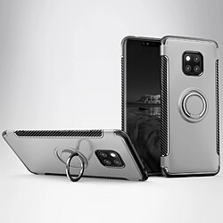 Wewoo Coque Etui de protection magnétique pour support bague rotation 360 degrés pour HuMate 20 Pro (Argent)