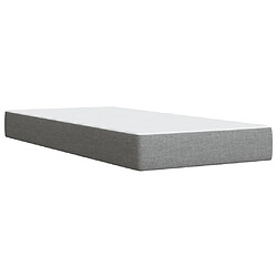 Vidaxl Sommier à lattes de lit avec matelas gris clair 80x200 cm tissu pas cher