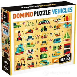 HEADU Domino Puzzle Les Vehicules