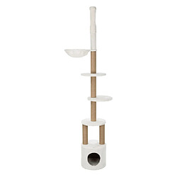 TRIXIE Griffoir pour chat Aurelio 220-250 cm Blanc et marron