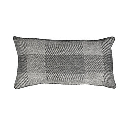 Housse de Coussin Carreaux Vik Kuatéh Gris 55x30 cm