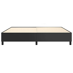 Acheter vidaXL Cadre de lit sans matelas noir 200x200 cm similicuir