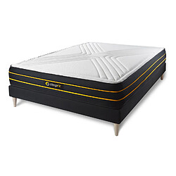 Sleepfit Ensemble sommier + matelas ULTRA micro ressorts ensachés et mémoire de forme 140x200