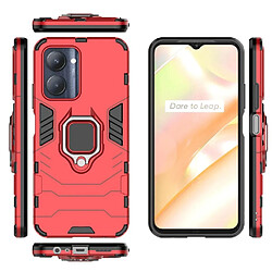 Htdmobiles Coque pour Realme C33 - housse etui rigide anti choc + film ecran - ROUGE