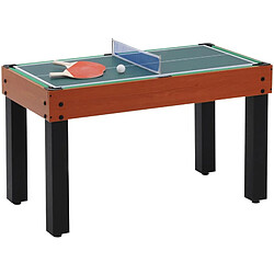 Avis Table multi jeux 12 en 1 Garlando (couleur : Bois)