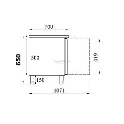 Avis Soubassement réfrigéré 4 portes GN1/1 - Combisteel