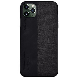 Wewoo Coque Rigide Pour iPhone 11 étui de protection en PU résistant à la poussière et aux étoffes aux chocs noir