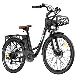 Avis Fafrees F26 Vélo électrique durable, moteur 250W, batterie 36V 20.3Ah, pneus 26*1.95'', vitesse maximale de 25 km/h, Autonomie de 140 km, SHIMANO 7 vitesses Noir