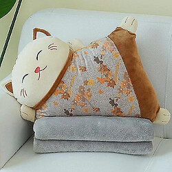 Universal Poupée peluche marron style chinois chat canapé coussin maison salon coussin chaise voiture taille