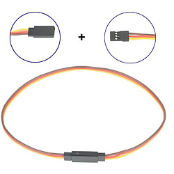 Acheter JR 12 Pièces Câble Servo 3 Broches 26AWG Mâle vers Femelle Futaba JR Câble pour Avion Télécommandé 3 Pièces x Cm 7, 15, 30, 60