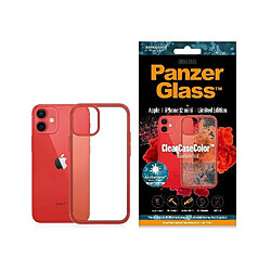 panzerglass coque transparent iphone 12 mini mandarin rouge ab