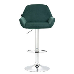 Non Tabouret de bar Braga velours chrome