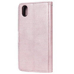 Avis Wewoo Housse Coque Pour Huawei Honor 8s / Y5 2019 Étui de protection à rabat horizontal de couleur unie avec support et fentes cartes et portefeuille et cadre photo et lanière or rose