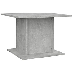 vidaXL Table basse gris béton 55,5x55,5x40 cm bois d'ingénierie