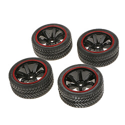 jante de roue,pneu de course,pneu de voiture rc,voitures RC Jante Tire,RC véhicule Roues pneus Sets,1: 10 pneus de course,5 branches jante de roue,jantes noires wheem