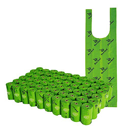 Universal 40 rouleaux de caca de chien biodégradable protection de l'environnement sac poubelle