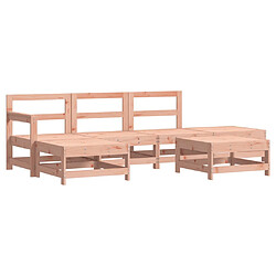 vidaXL Salon de jardin 6 pcs bois massif douglas