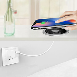 Chargeur Sans Fil Intégré De Bureau Avec 2 Ports De Chargement USB Chargeur Rapide 5W