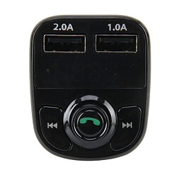 Avis Wewoo Transmetteur FM Auto X8 voiture MP3 lecteur de musique stéréo sans fil Full Frequent Transmitter Adaptateur de chargeur de avec deux ports USB Support d'affichage numérique U Disk et carte Micro SD Casque pour téléphone mobile