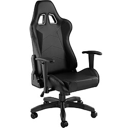 Avis Helloshop26 Fauteuil de bureau chaise siège sport gamer noir 08_0000368