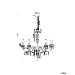 Avis Beliani Lampe suspension KALANG Blanc