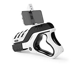 Pistolet de Réalité Augmentée Bluetooth Multi-joueurs Noir/Blanc pour SMARTPHONE Android et IOS.