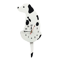 Belle queue de bande dessinée acrylique créative remuant blanc horloge murale chien Labrador