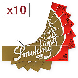 Smoking - Feuilles Slim Gold par 10