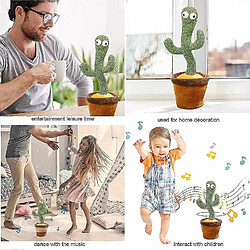 Universal Jouet cactus chantant et dansant, jouet en peluche cactus pour les enfants