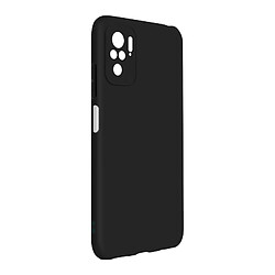 Avizar Coque Xiaomi Redmi Note 10 et 10s Silicone Gel Flexible Fine Légère Noir