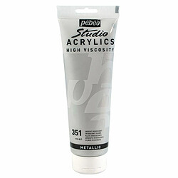 Pebeo Peinture acrylique métallique - Argent - 250 ml