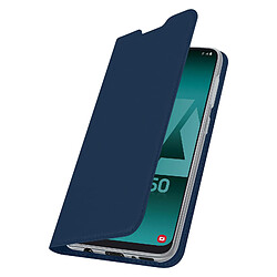 Housse Samsung Galaxy A50 Étui Porte-cartes Fonction Stand Dux Ducis Bleu nuit