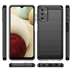 Htdmobiles Coque pour Samsung Galaxy A13 4G / 5G / A04s - housse etui silicone gel carbone + verre trempe - NOIR