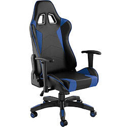 Avis Helloshop26 Fauteuil de bureau chaise siège sport gamer noir/bleu 08_0000370