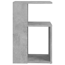 Avis vidaXL Table d'appoint Gris béton 36x30x56 cm Bois d’ingénierie