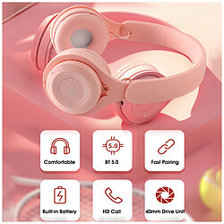 Acheter Casque Bluetooth d'écoute Écouteurs sans fil Stéréo Pliable Sport Écouteur Micro Casque Mains Libres Lecteur MP3-Blanc